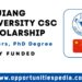 Zhejiang University CSC Scholarship 2025 in China (Fully Funded)