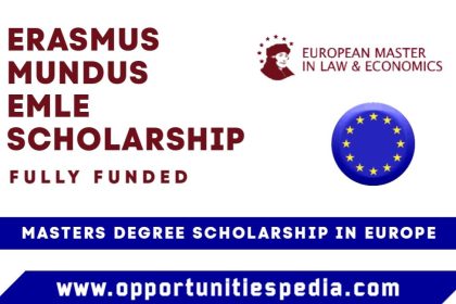Erasmus Mundus EMLE Scholarship 2025 (Fully Funded)