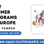 Best Summer Programs in Europe 2025 (Fully Funded)