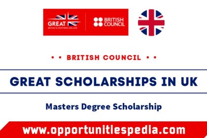 British Council GREAT Scholarships 2025-26 in the UK