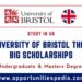University of Bristol Think Big Scholarships 2025 in the UK
