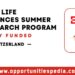 EPFL Life Sciences Summer Research Program 2026 in Switzerland (Fully Funded)