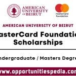 AUB Mastercard Foundation Scholarship 2025 (Fully Funded)