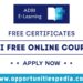 ADBI Free Online Courses 2025 (ADBI E-Learning)