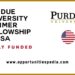 Purdue University Summer Fellowship 2025 in USA (Fully Funded)
