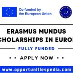 Erasmus Mundus Scholarships 2025 in Europe (Fully Funded)