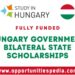Hungary Government Bilateral State Scholarships 2025 (Fully Funded)