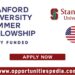 Stanford University Summer Fellowship 2025 in USA (Fully Funded)