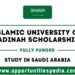 Islamic University of Madinah Scholarships 2025 in Saudi Arabia