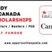 Study in Canada Scholarships 2025-2026 (Fully Funded)