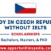 Study in Czech Republic Without IELTS 2025 | Czech Republic Scholarships
