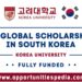 SK Global Scholarship at Korea University 2025 (Fully Funded)
