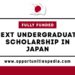 Japanese Government (MEXT) Undergraduate Scholarship 2026 (Fully Funded)