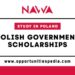 Polish Government Scholarships 2025/2026 | Study in Poland