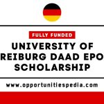 University of Freiburg DAAD EPOS Scholarship 2026 (Fully Funded)