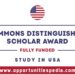 Simmons Distinguished Scholar Award in the USA (Fully Funded)
