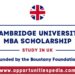 Cambridge University MBA Scholarship 2026 in the UK