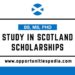 Study in Scotland Scholarships 2025-26 (Fully Funded)