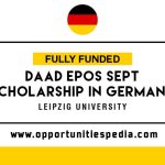 DAAD EPOS SEPT Scholarship 2026 at Leipzig University in Germany (Fully Funded)