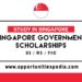 Singapore Government Scholarships 2025-2026 (Fully Funded)