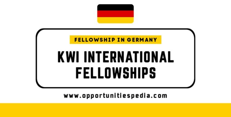 KWI International Fellowships 2026 in Germany