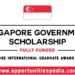 Singapore Government Scholarship 2026 | SINGA