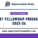 Best Fellowship Programs 2025–2026 (Updated)