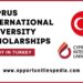 Cyprus International University Scholarships 2025-2026 in Turkey