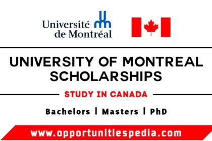 University of Montreal Scholarships 2025-2026 (Study in Canada)