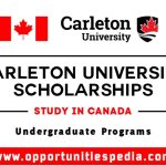 Carleton University Scholarships 2025-2026 (Study in Canada)