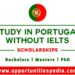 Study in Portugal Without IELTS 2025-2026 | Scholarships