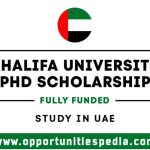 Khalifa University PhD Scholarship 2026 in UAE (Fully Funded)