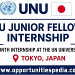 UNU Junior Fellows Internship 2026 in Japan